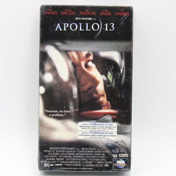 Universal Other - Apollo 13 VHS 1995 Sealed Tom Hanks Bill Paxton Kevin Bacon Ed Harris